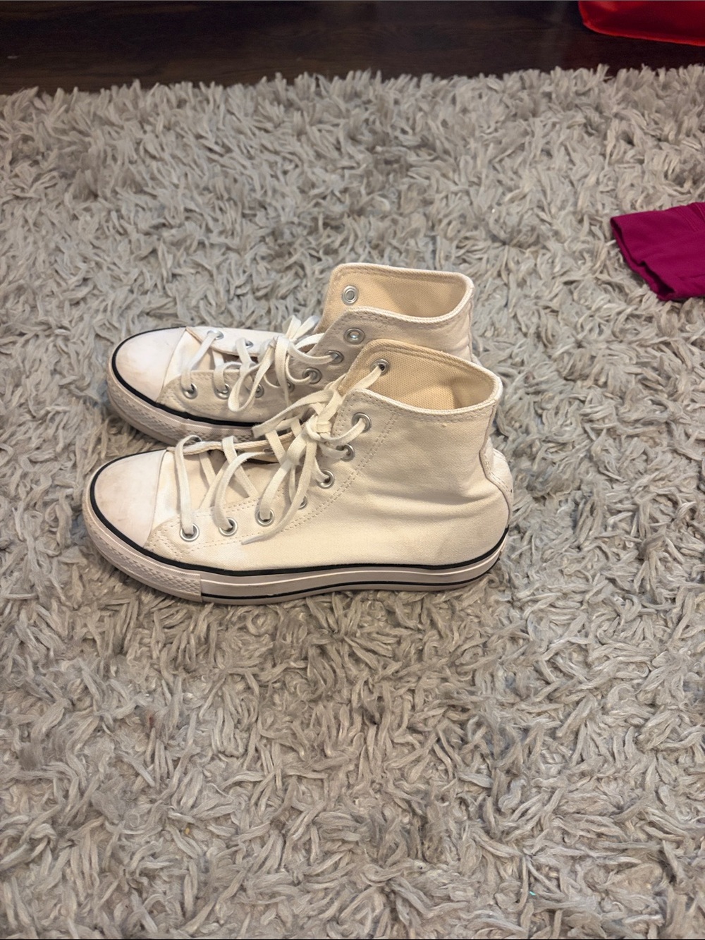Converse Women's White High-Top Canvas Sneakers